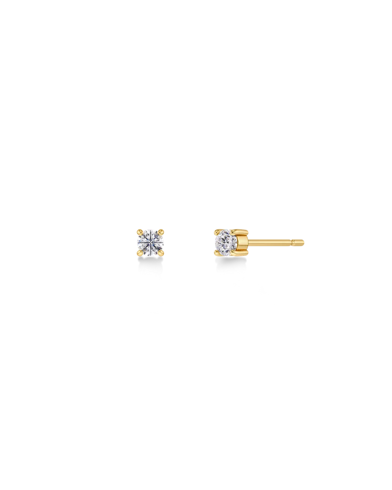 Leonore Petite Studs Gold
