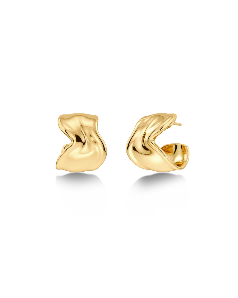 Melted Hoops L Gold