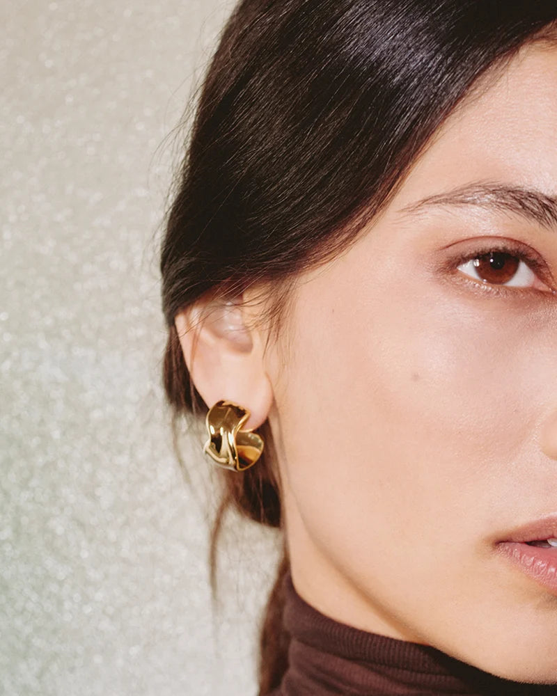 Melted Hoops L Gold