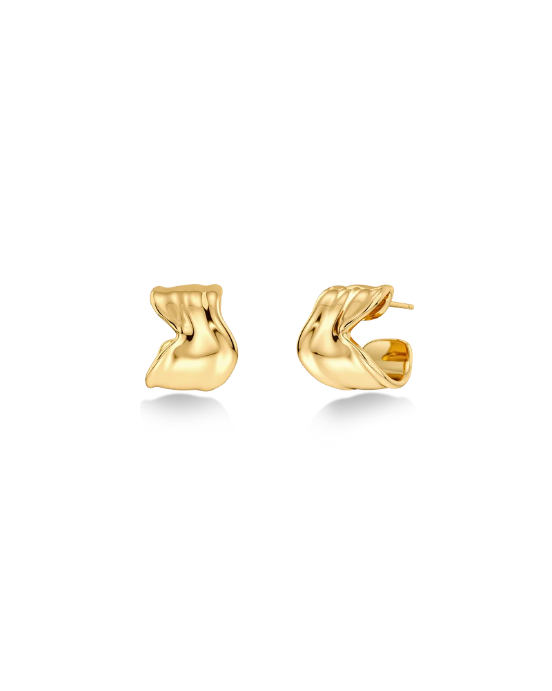 Melted Hoops S Gold