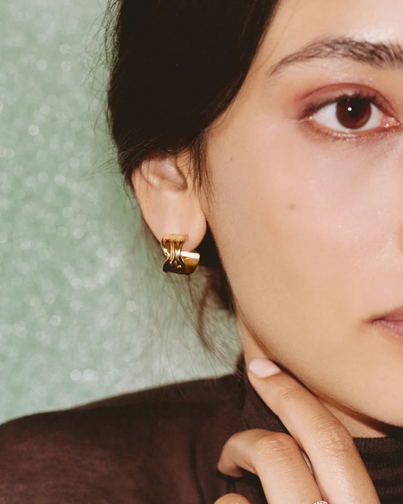 Melted Hoops S Gold
