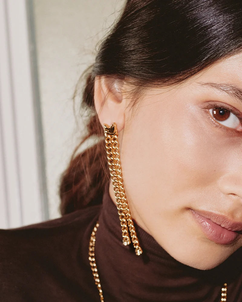 Melted Earrings Gold