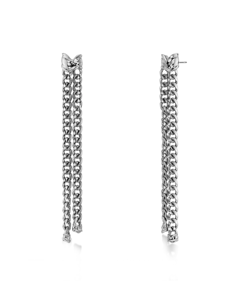 Melted Earrings Steel