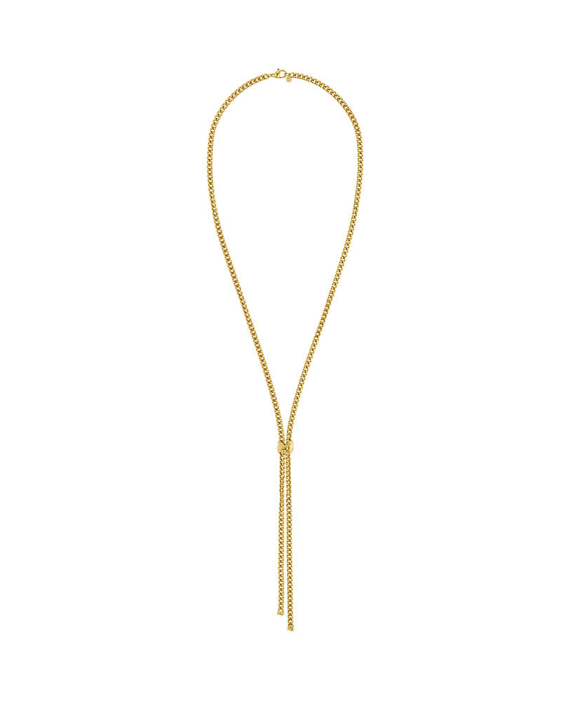 Melted Necklace Y Gold