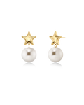 Astra Earrings Pearl Gold