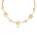 Astra Necklace Pearl Gold