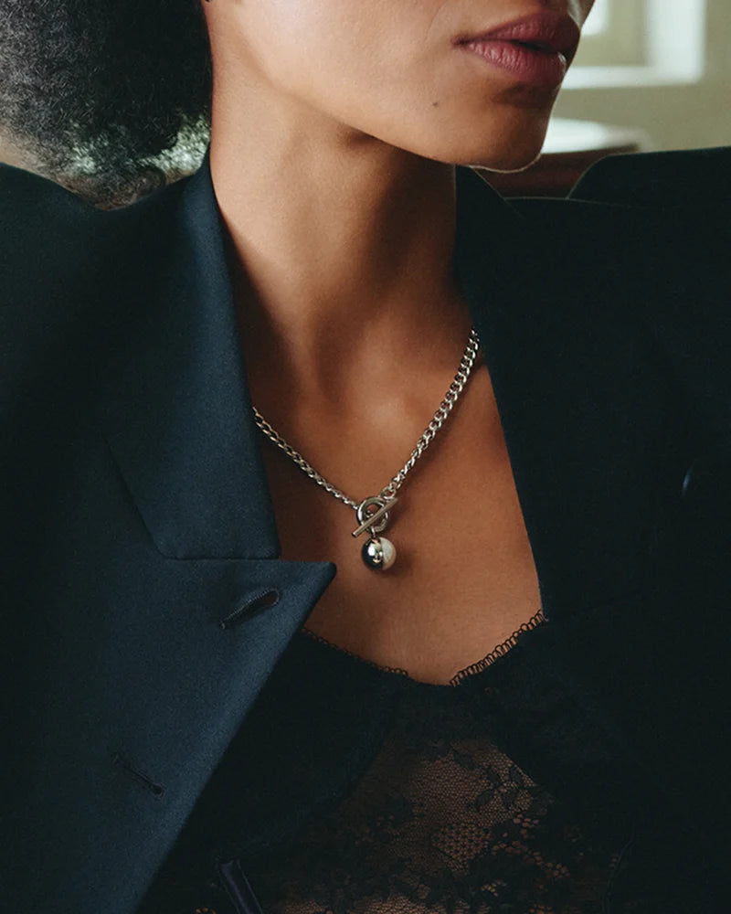 Eclipse Necklace L Steel