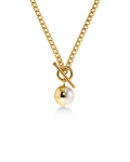 Eclipse Necklace L Gold