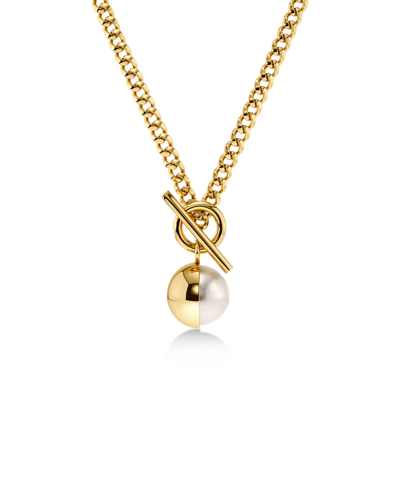 Eclipse Necklace L Gold