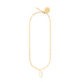 SINGLE BIG ORGANIC STUD PEARL NECKLACE PEARL