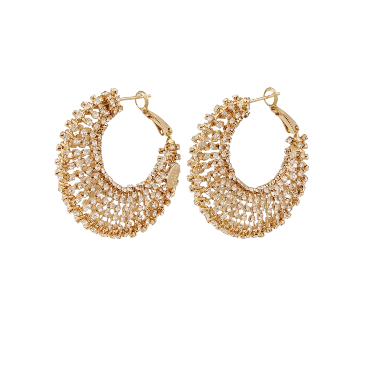 IZZIA RHINESTONE EARRINGS LARGE SIZE