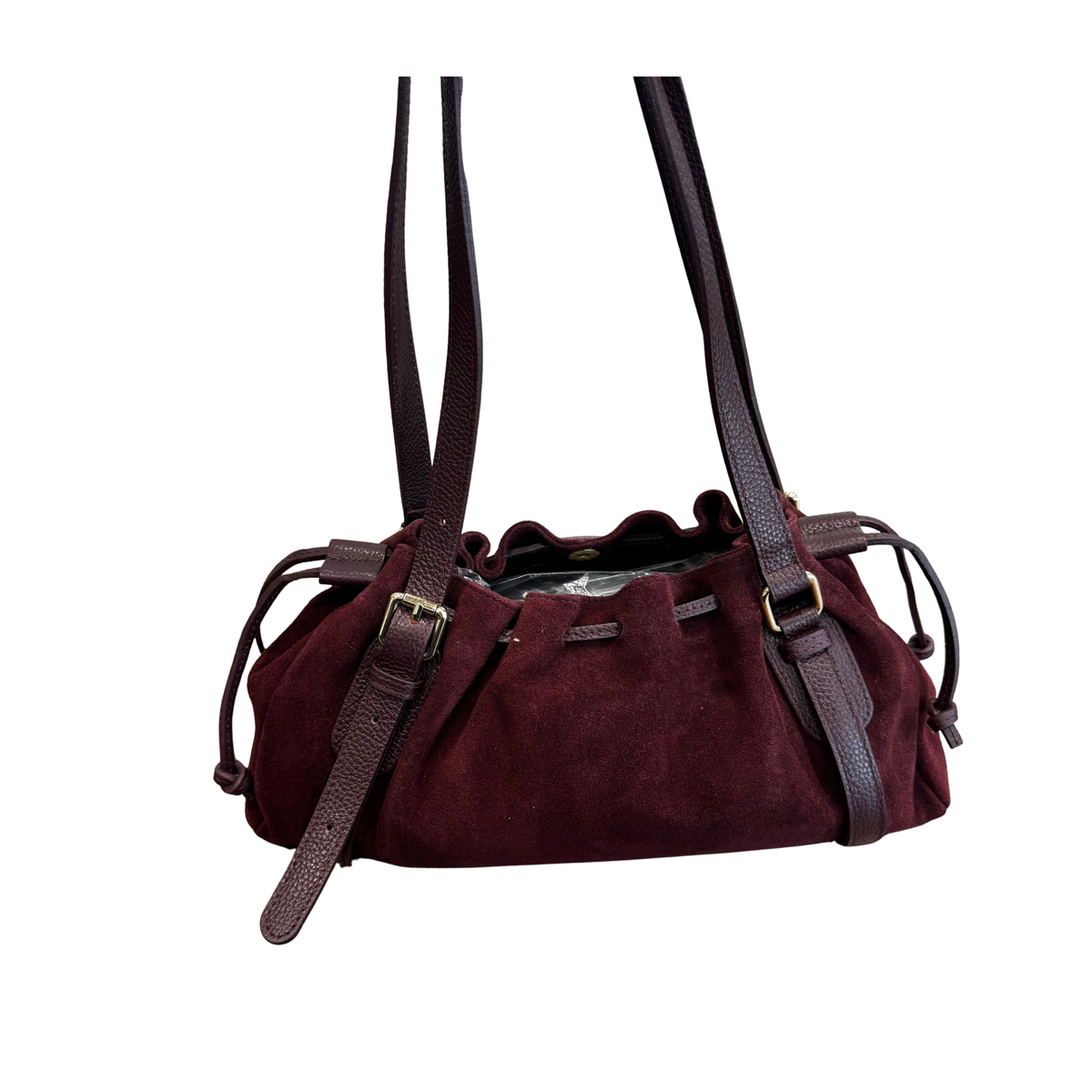 SIENNA - BURGUNDY SHOULDER BAG
