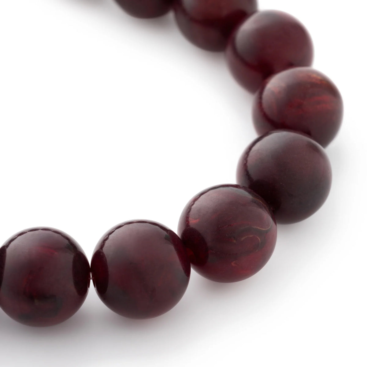 MINI BEADS FLEX BRACELET BORDEAUX MARBLE