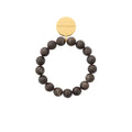 MINI BEADS FLEX BRACELET DARK BROWN MARBLE