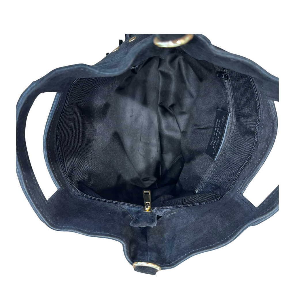ROXY - BLACK BOHO HANDBAG