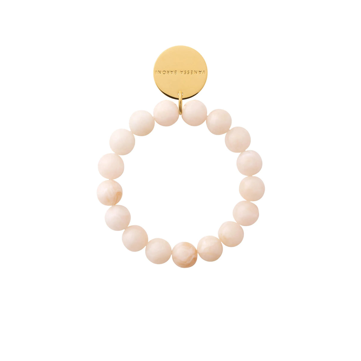 MINI BEADS FLEX BRACELET LATTE MARBLE