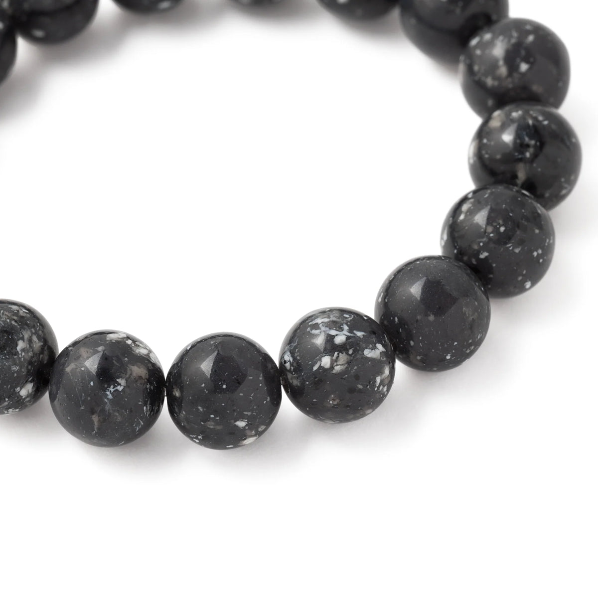 MINI BEADS FLEX BRACELET BLACK MARBLE