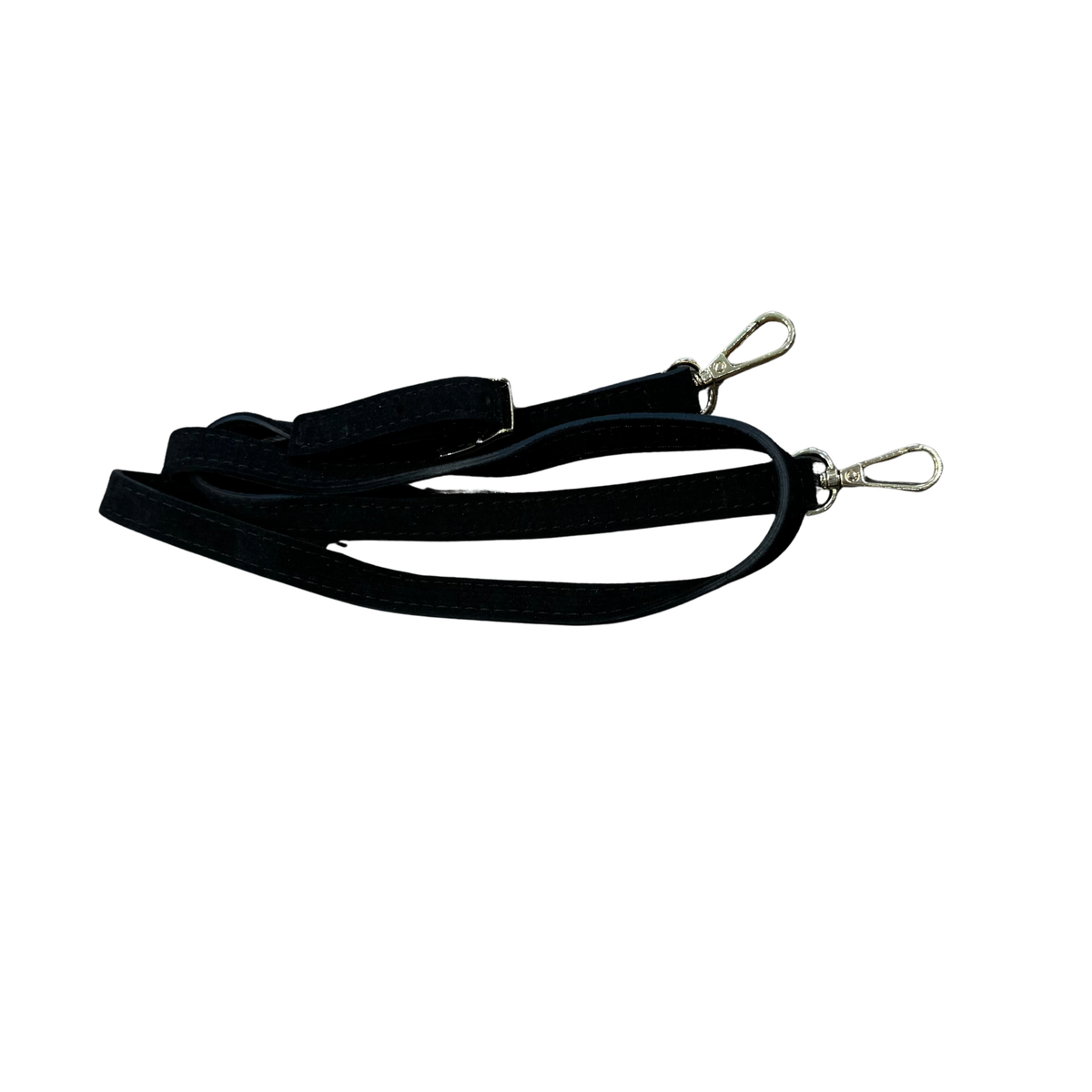 CHARM - BLACK SUEDE HANDBAG