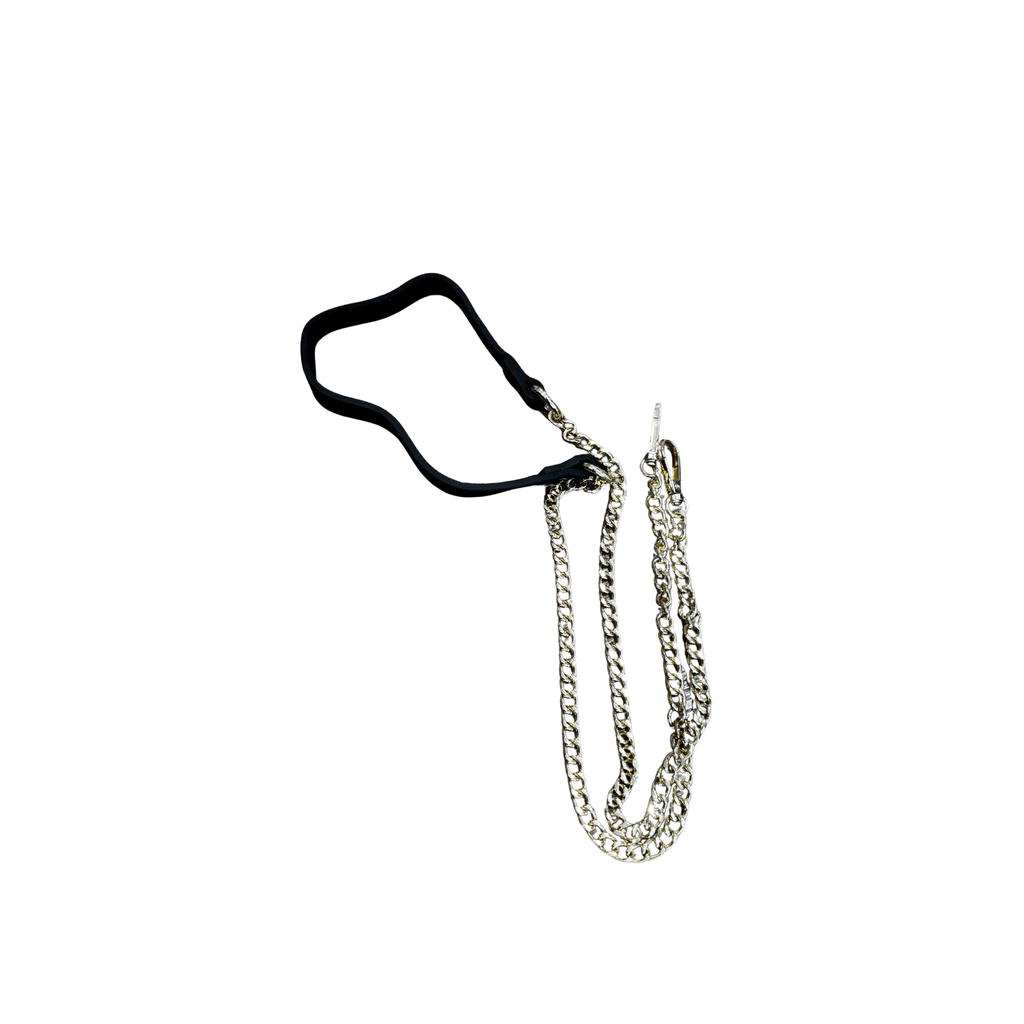 GALA - BLACK SUEDE WITH GOLD STUDS SHOULDER BAG