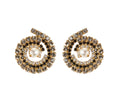 MINI ZIA EARRINGS GOLD-JET