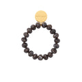 MINI STONE FLEX BRACELET DARK BROWN MARBLE