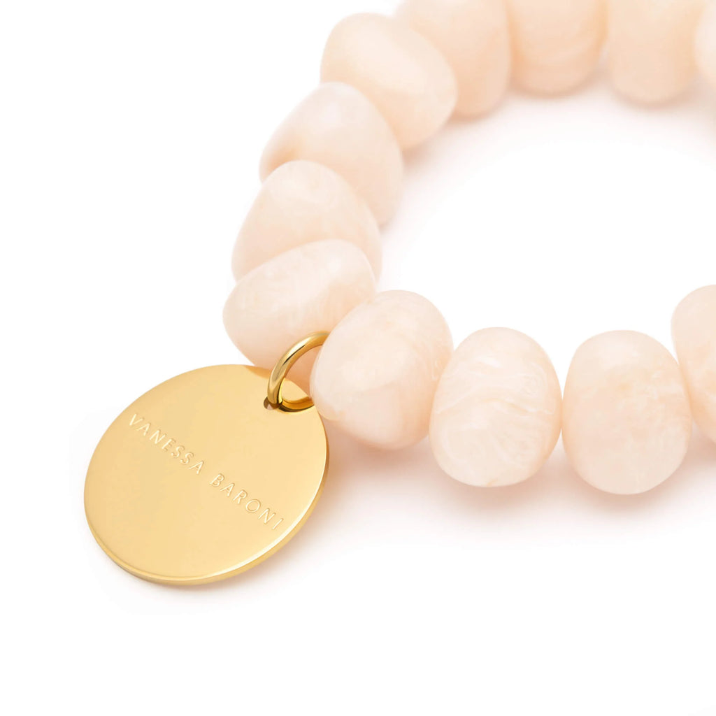 STONE FLEX BRACELET LATTE MARBLE