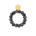 STONE FLEX BRACELET BLACK MARBLE