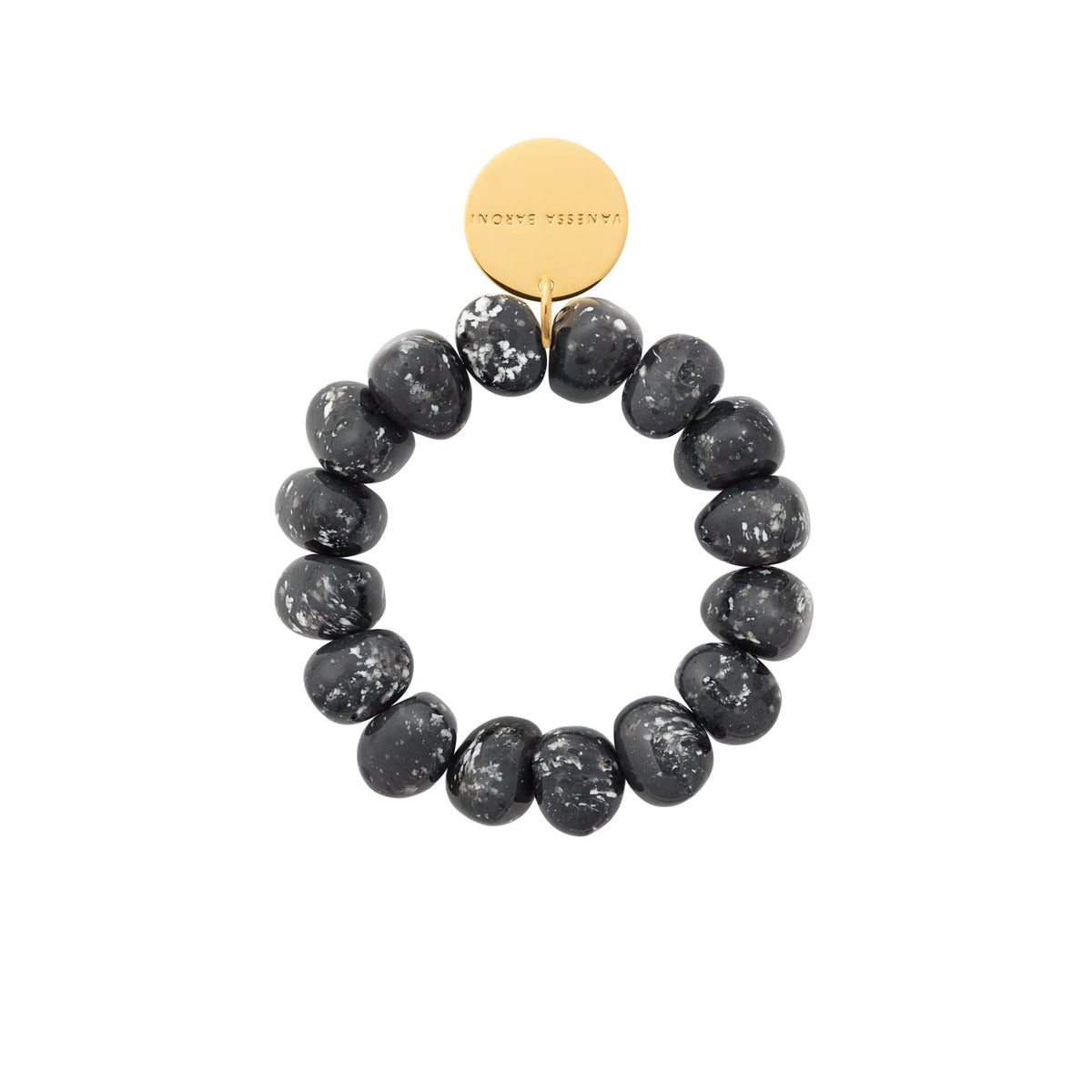 STONE FLEX BRACELET BLACK MARBLE
