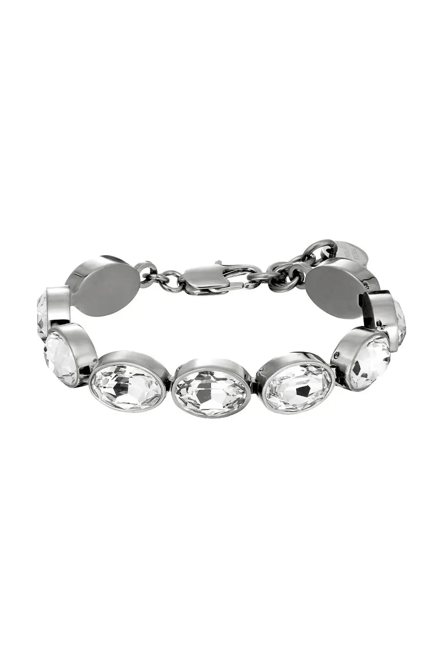 DYRBERG/KERN OPALINE SS CRYSTAL BRACELET