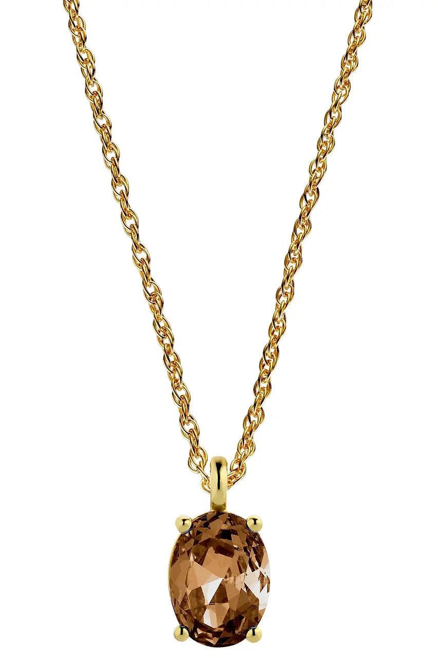 DYRBERG/KERN BARGA SG BROWN NECKLACE