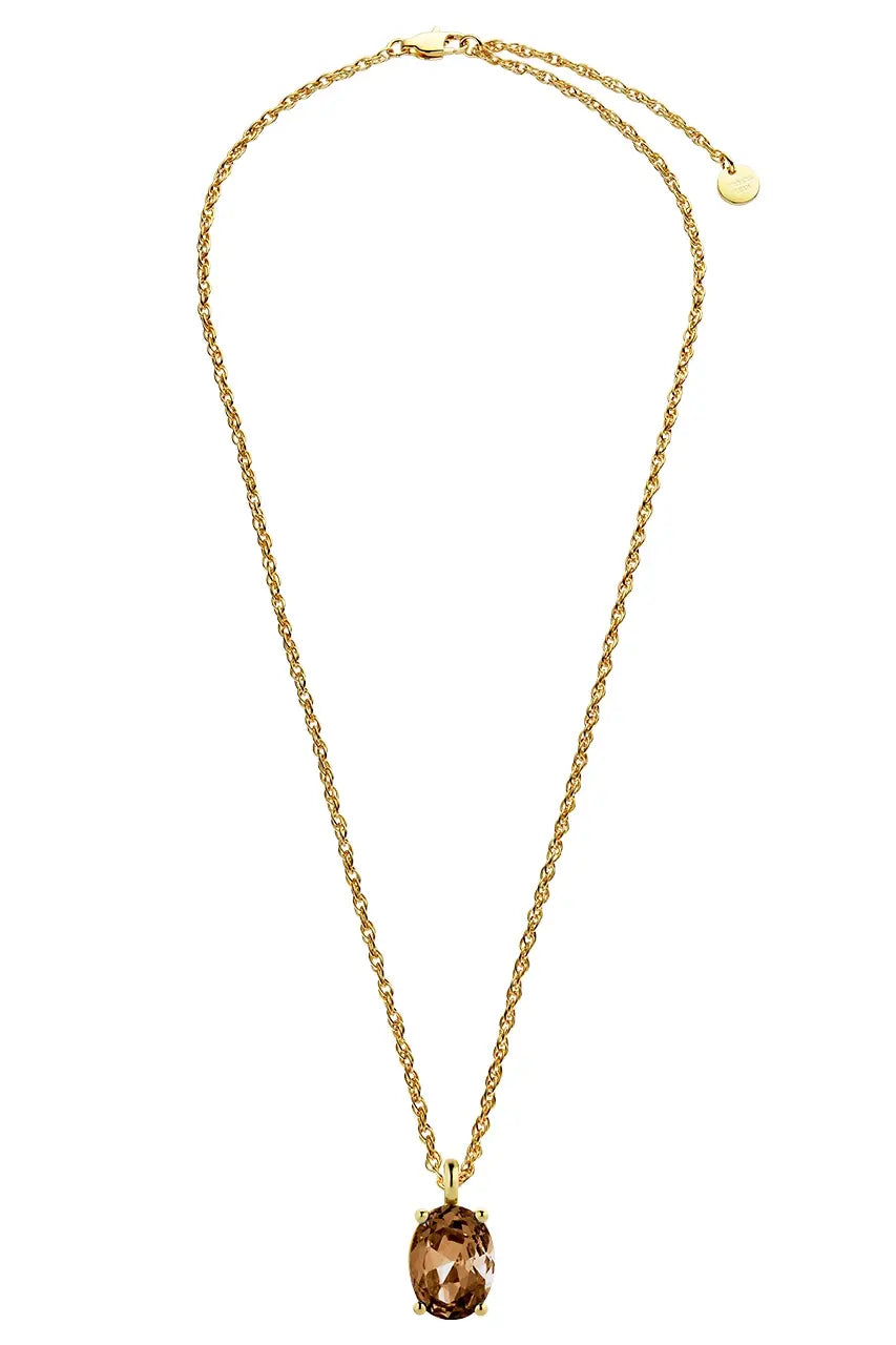 DYRBERG/KERN BARGA SG BROWN NECKLACE