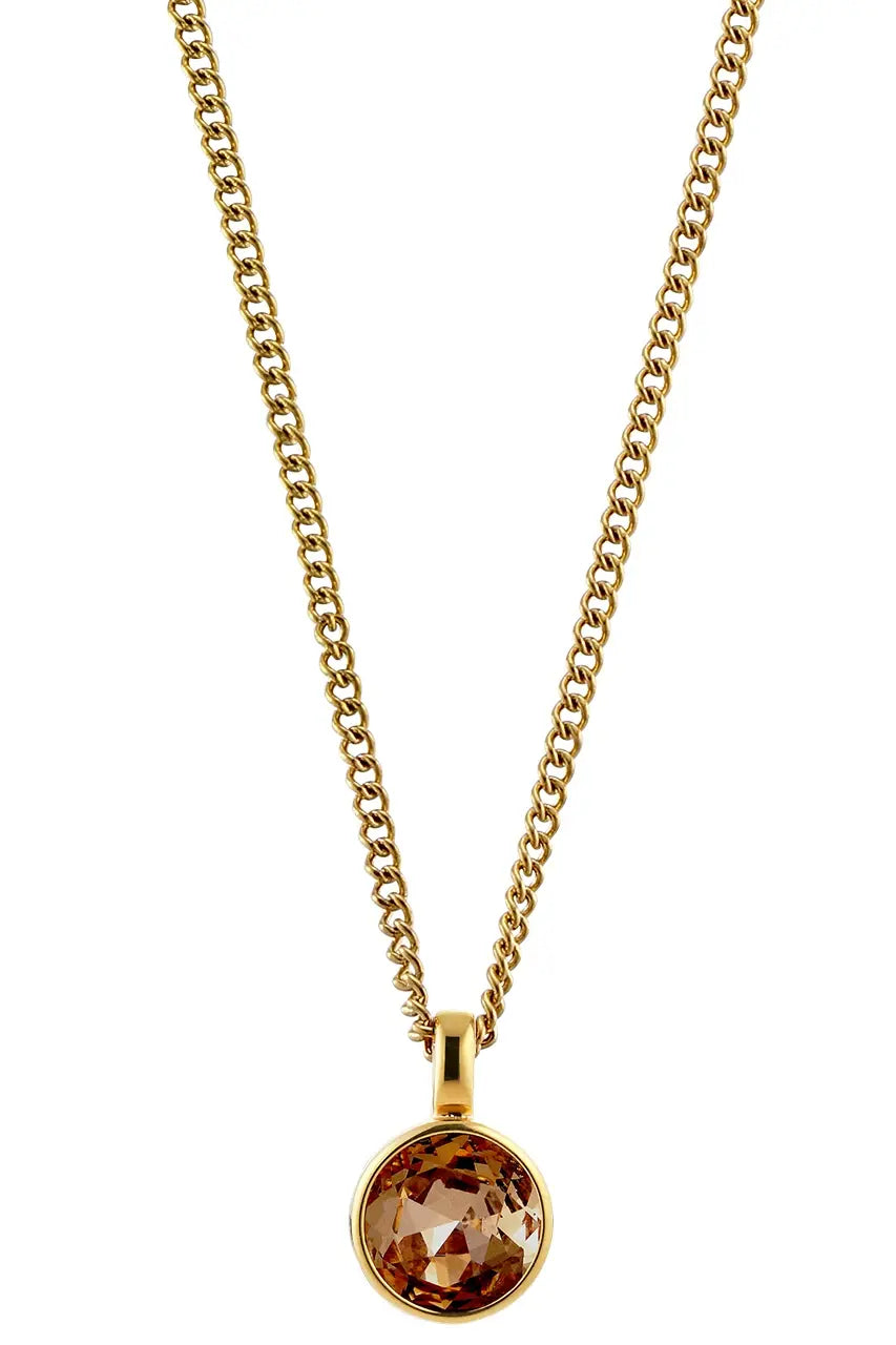 DYRBERG/KERN ETTE SG BROWN NECKLACE