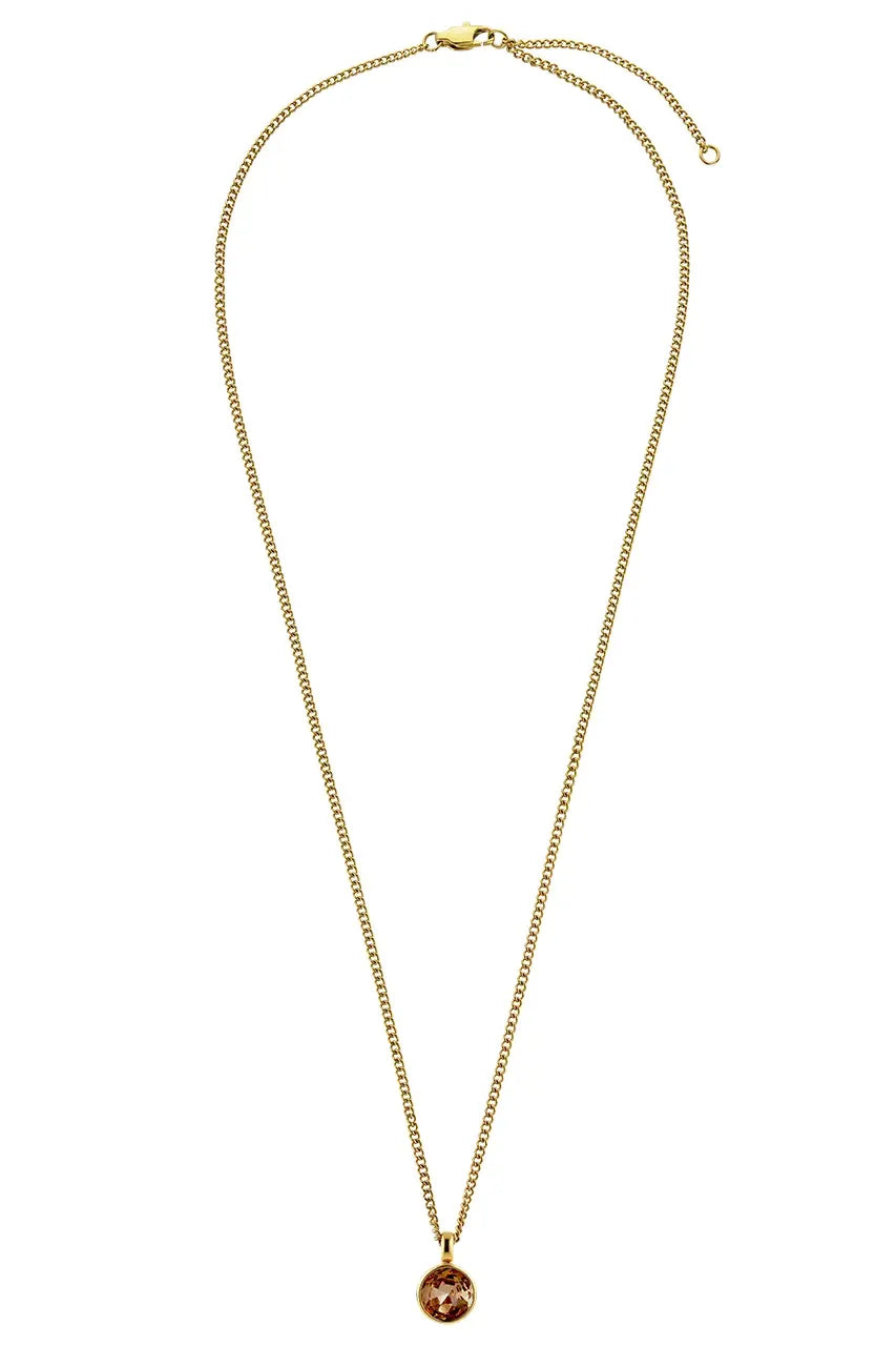DYRBERG/KERN ETTE SG BROWN NECKLACE