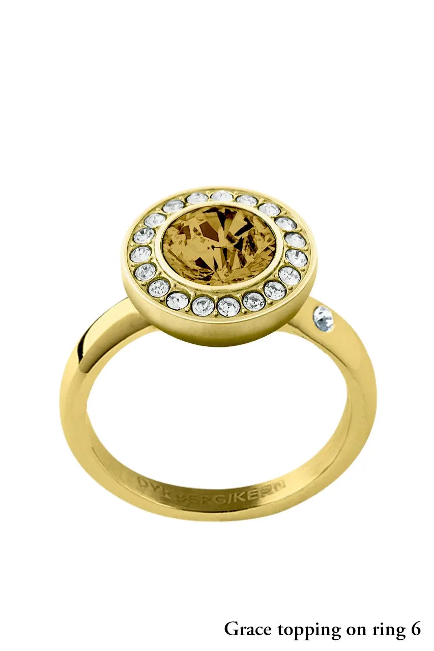 DYRBERG/KERN GRACE SG GOLDEN / CRYSTAL TOPPING