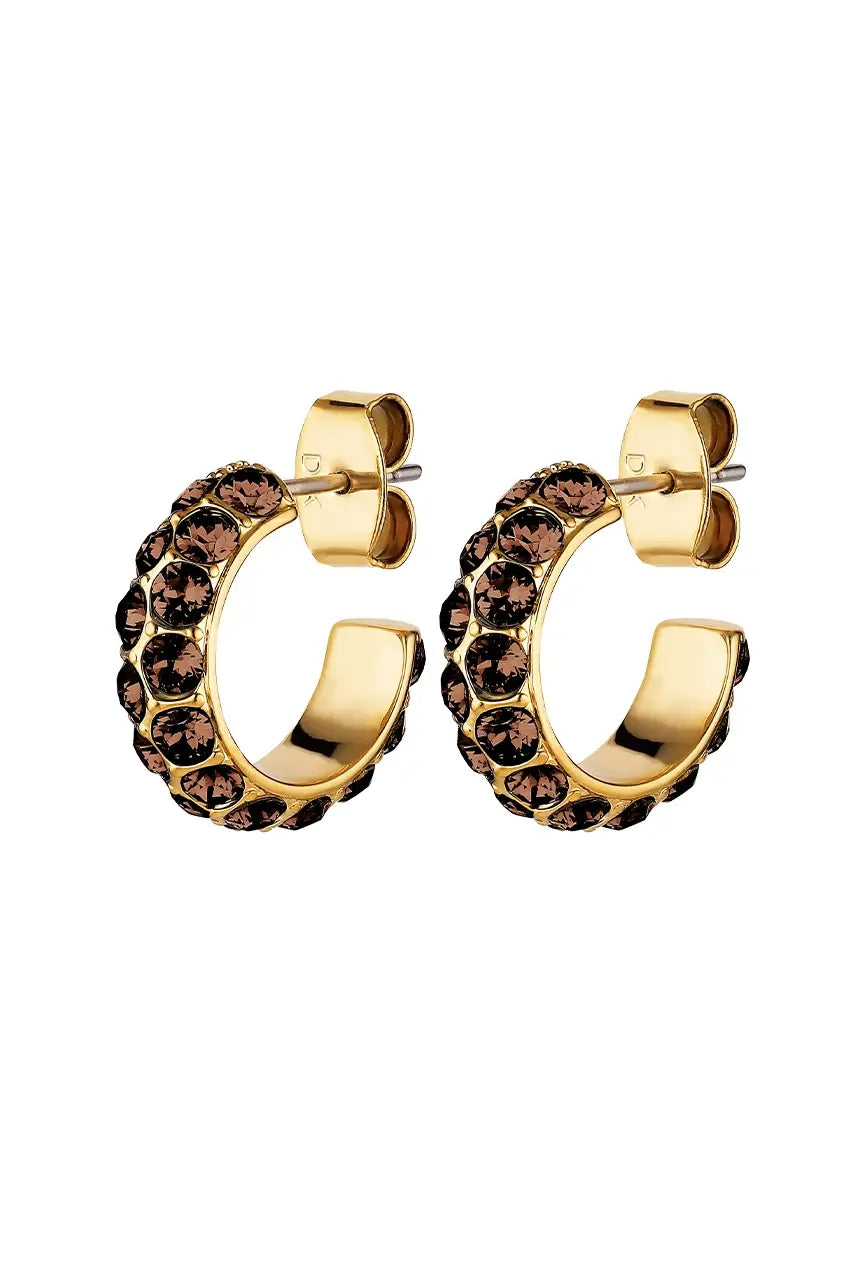 DYRBERG/KERN HEIDI  SG BROWN EARRING