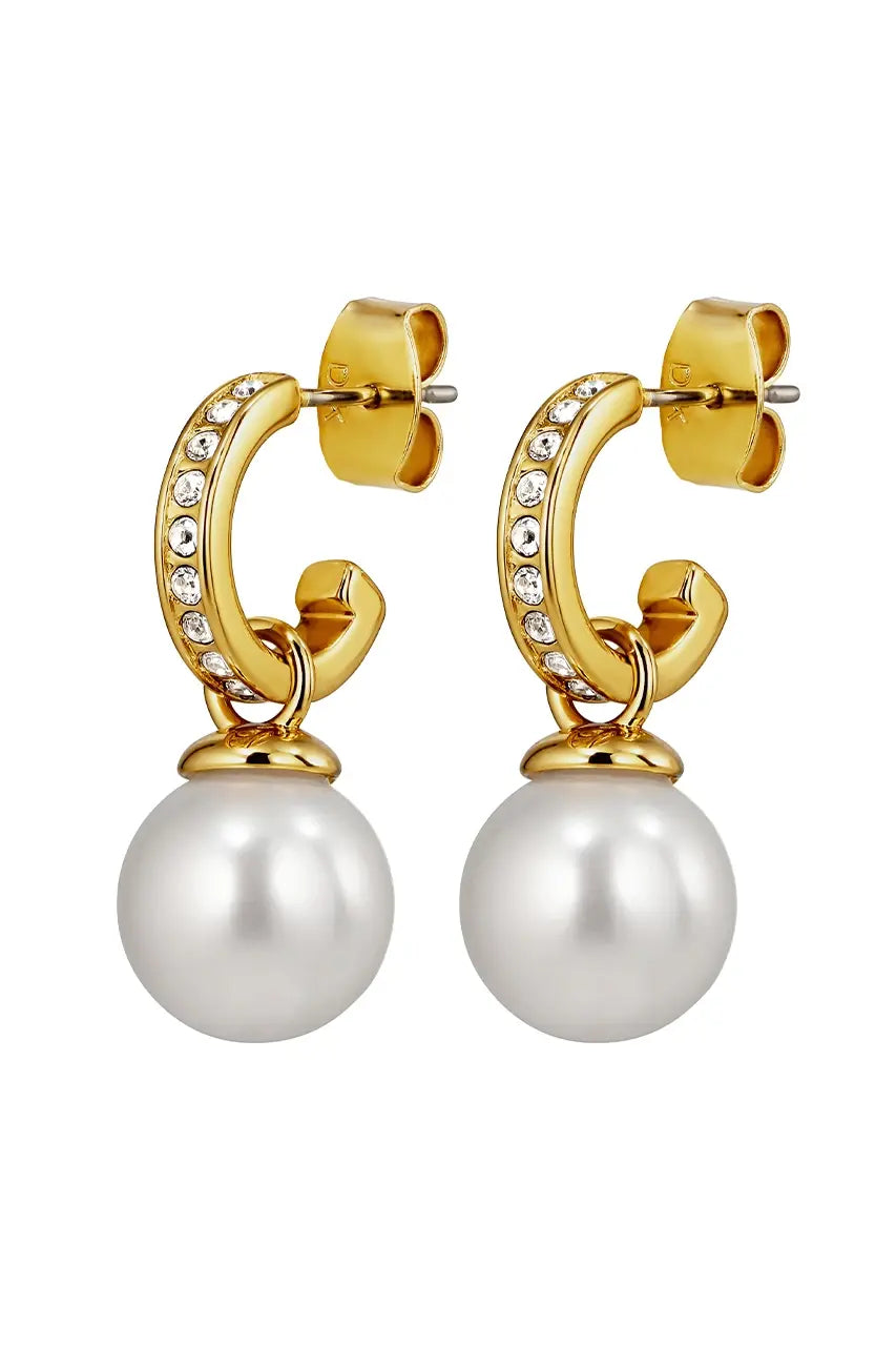 DYRBERG/KERN LIORA SG WHITE / CRYSTAL EARRING