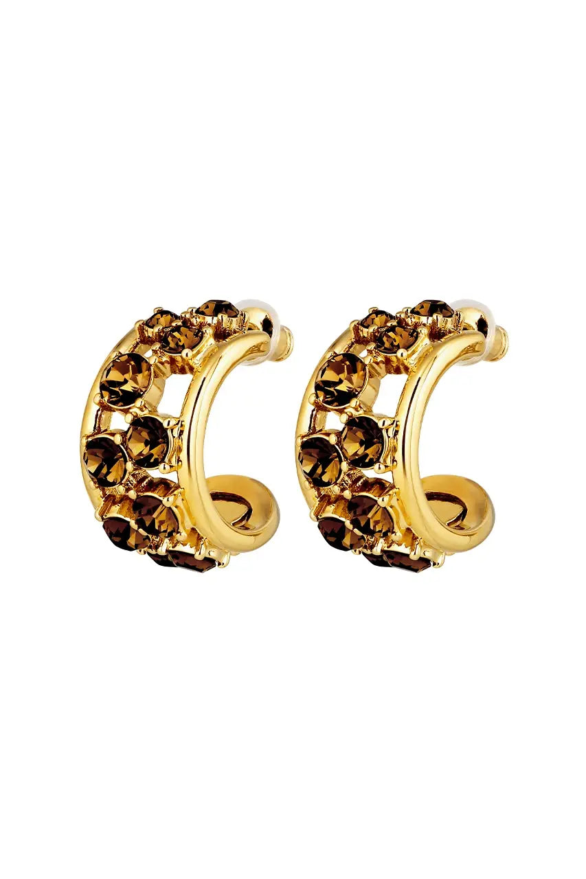 DYRBERG/KERN ASTOR SG BROWN EARRING