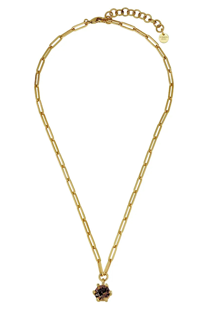 DYRBERG/KERN TESSA SG BROWN NECKLACE