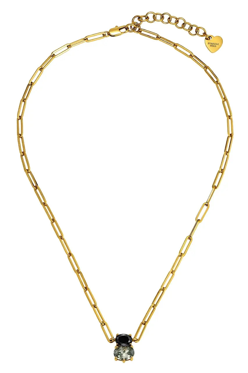 DYRBERG/KERN SERAFINE SG BLACK_GREY NECKLACE