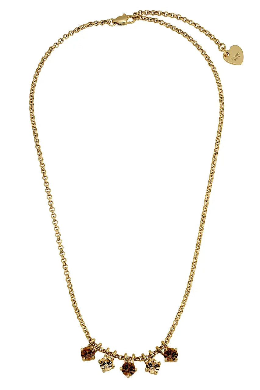 DYRBERG/KERN PHILA SG BROWN MIX NECKLACE