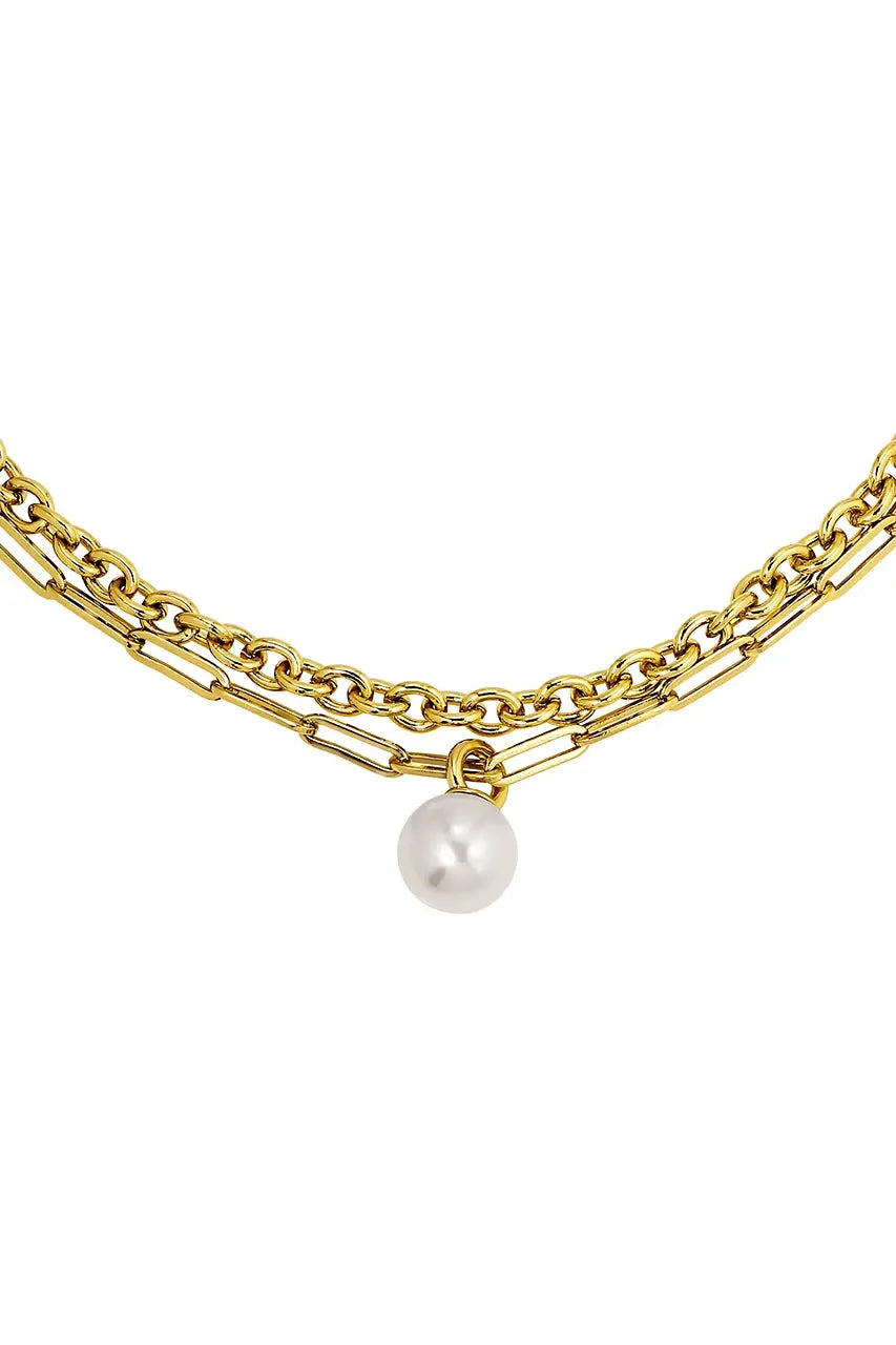 DYRBERG/KERN AURELIA  SG WHITE PEARL NECKLACE