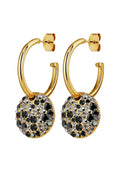 DYRBERG/KERN WISP  SG BLACK MIX EARRING