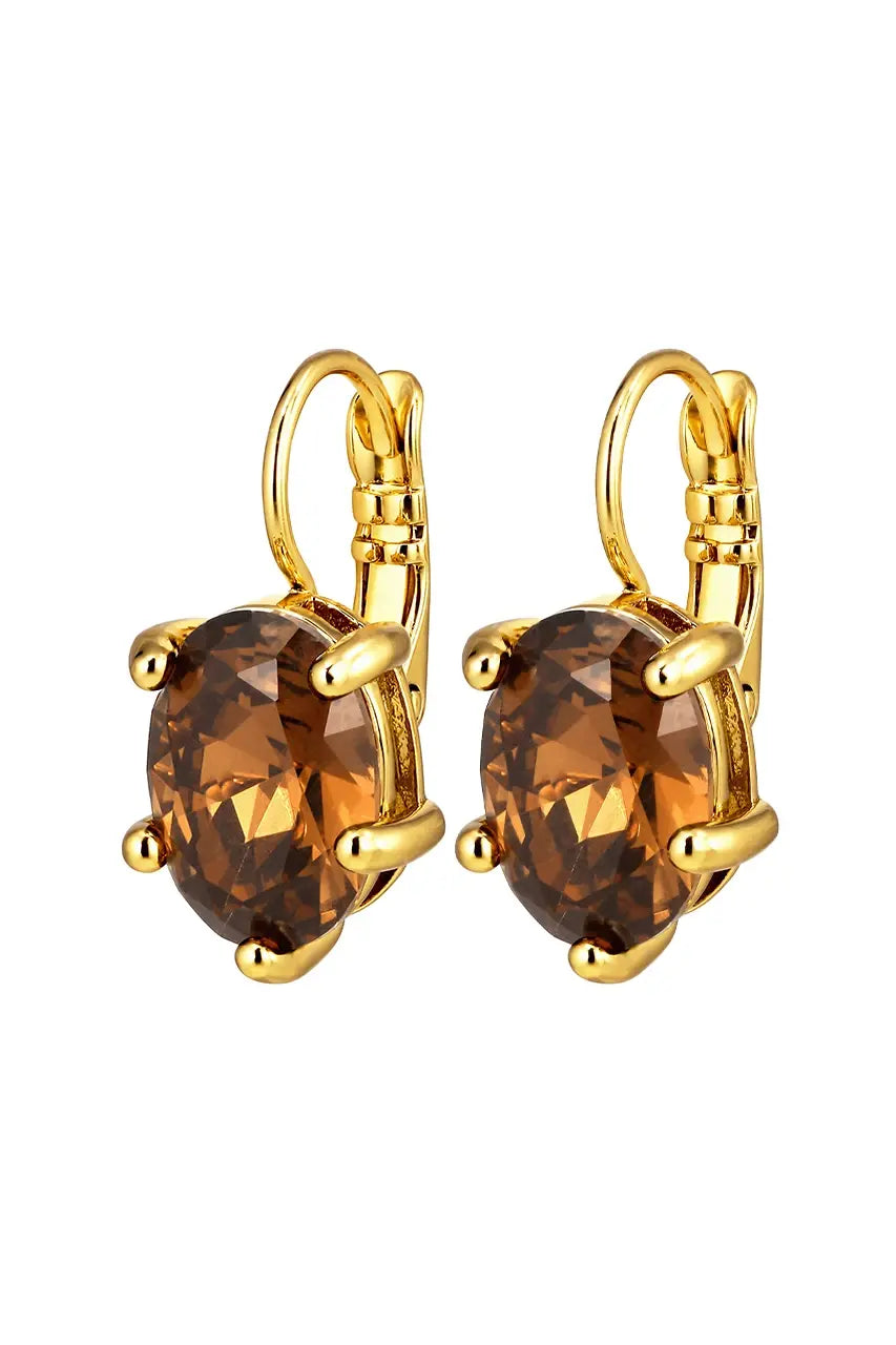 DYRBERG/KERN KRISTY SG BROWN EARRING