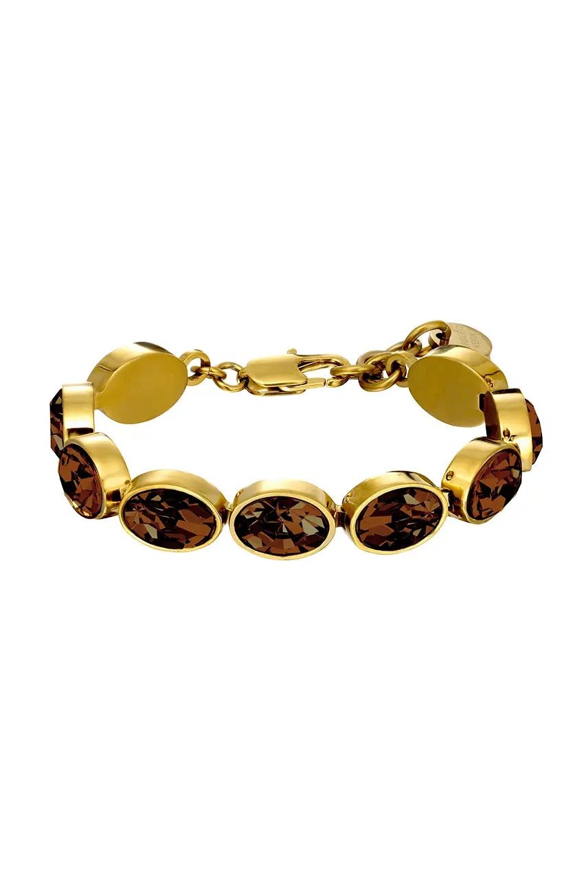 DYRBERG/KERN OPALINE SG BROWN BRACELET