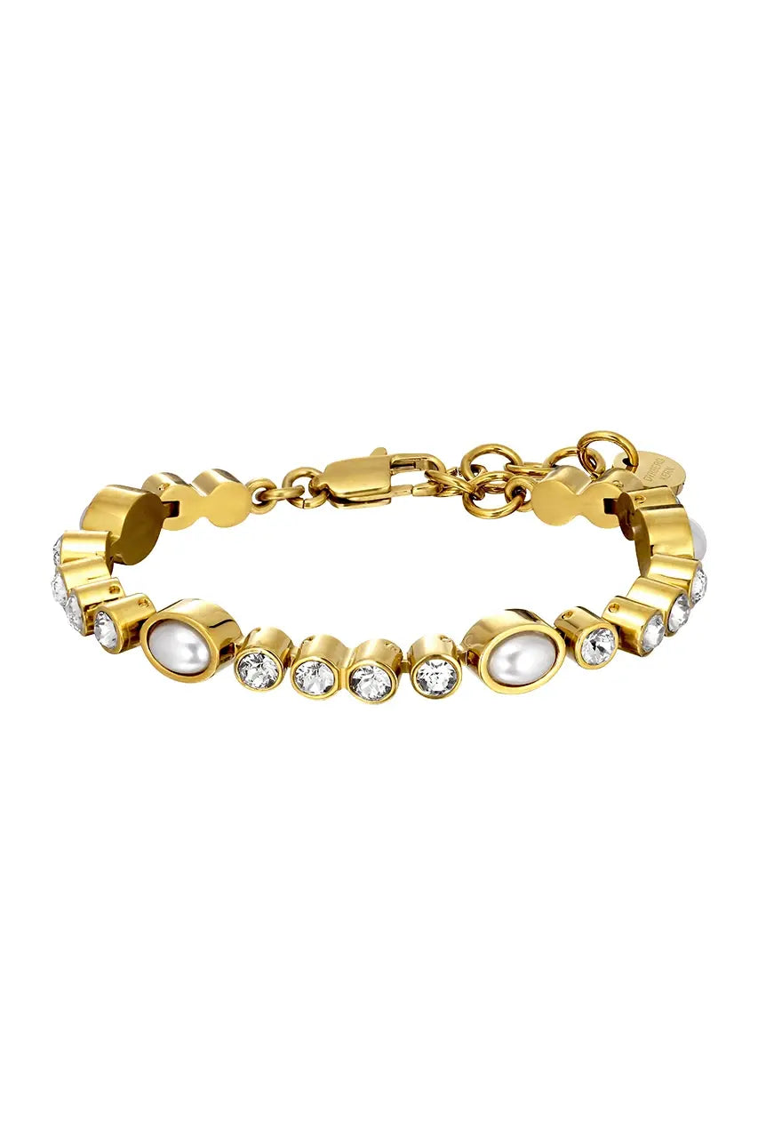DYRBERG/KERN SOPHIA SG CRYSTAL / WHITE PEARL BRACELET