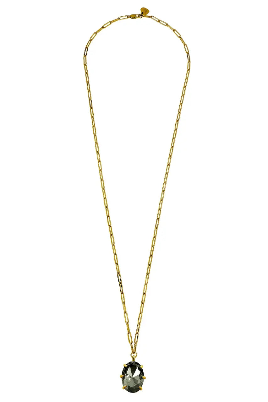 DYRBERG/KERN KALLY SG GREY NECKLACE