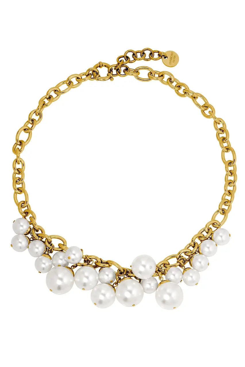 DYRBERG/KERN CHANELIA SG WHIITE PEARL NECKLACE