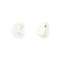NUGGET STUD PEARL EARRING PEARL