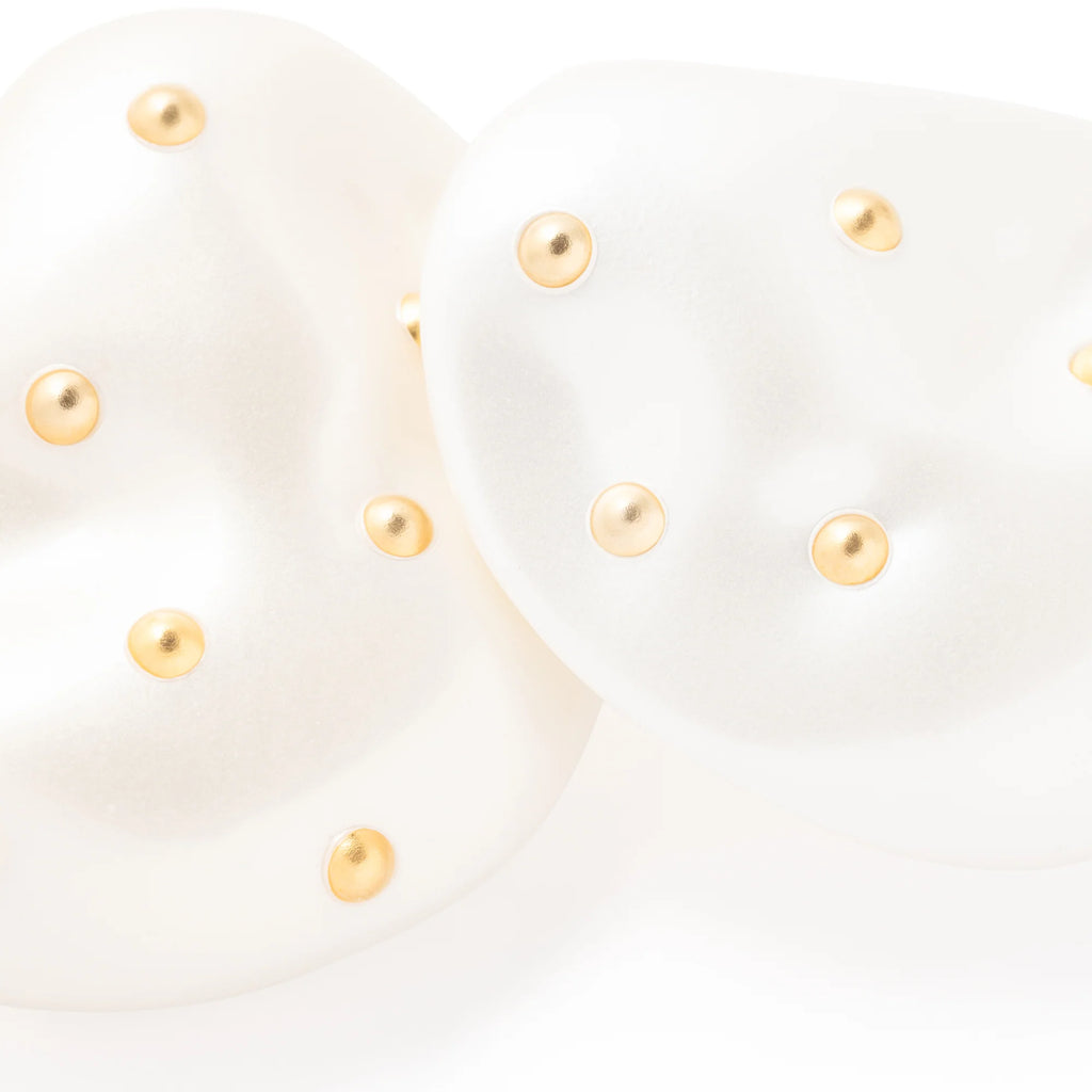 NUGGET STUD PEARL EARRING PEARL