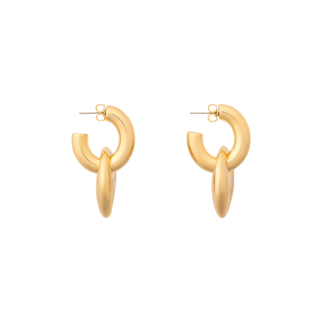 DISC CREOLE EARRING GOLD